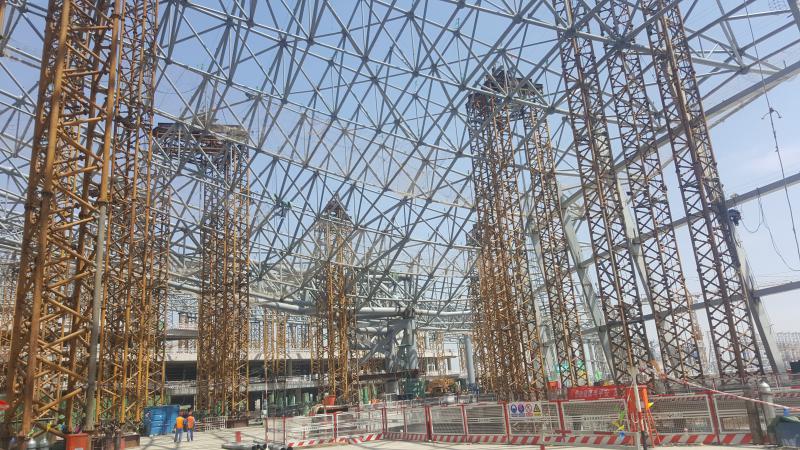 北京大興機場整體提升現場