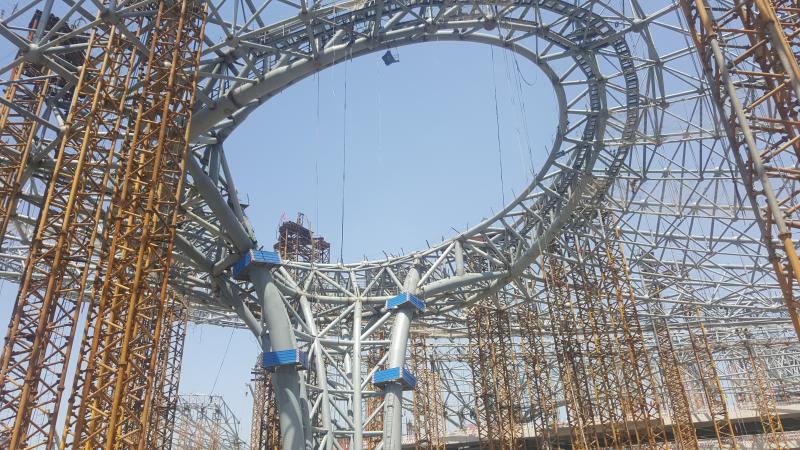 北京大興機場整體提升現場