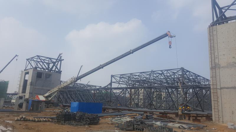 青島博覽城現場焊接